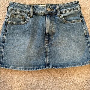 Pacific Sunwear Blue A-line Mini Skirt Casual